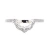 Image 2 : 0.25 ctw Diamond Shaped Band - 14KT White Gold