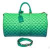 Image 1 : Louis Vuitton x Virgil Abloh Green Taurillon Illusion Monogram Leather Keepall B