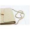 Image 3 : Chanel Vintage Beige Quilted Lambskin Leather Medium Double Flap Bag
