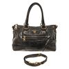 Image 1 : Prada Black Vitello Daino Leather Bauletto 2Way Bag