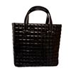 Image 3 : Chanel Black Quilted Patent Leather Chocolate Bar CC Tote Bag