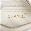 Image 8 : Chanel White Black Lambskin Leather CC Logo Coco Mark Crossbody Bag