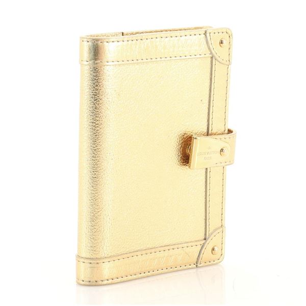 Louis Vuitton Gold Suhali Partenaire Leather PM Agenda Cover