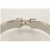 Image 7 : Hermes Ivory Metal Clic Clac Bangle Bracelet PHW