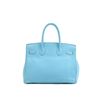 Image 3 : Hermes Blue Celeste Mykonos Epsom Leather Candy Birkin 30 cm Handbag PHW