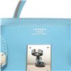 Image 6 : Hermes Blue Celeste Mykonos Epsom Leather Candy Birkin 30 cm Handbag PHW
