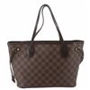 Image 1 : Louis Vuitton Damier Ebene Canvas Leather Neverfull PM Bag