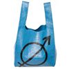 Image 1 : Balenciaga Blue Printed Leather Supermarket Shopper Tote Bag