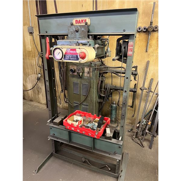 25 Ton Dake #6-225 H-Frame Hydraulic Press