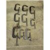 Image 1 : Lot of (9) 5"-8" C-Clamps