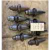 Image 1 : Lot of (8) CAT50 Holders w/Chucks