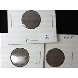 1903, 1904 And 1905 Indian Head Cents