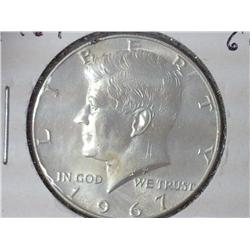 1967 Kennedy Half Dollar (UNC) 40% Silver