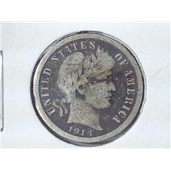 1914 Barber Dime
