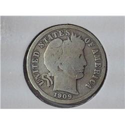 1909-S Barber Dime