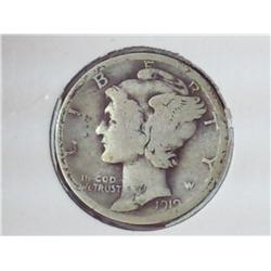 1919 Mercury Dime