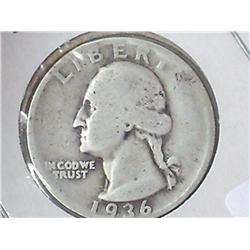 1936-D Washington Quarter
