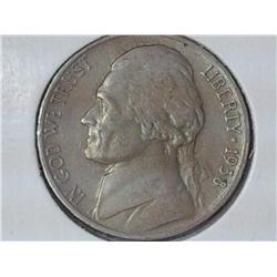 1938-D Jefferson Nickel