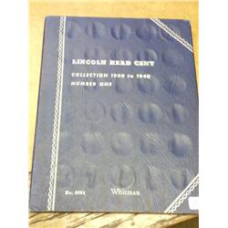 Whitman Album Lincoln Cents 1909-1940