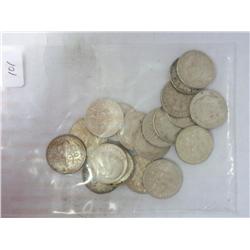 20 Assorted Roosevelt Silver Dimes