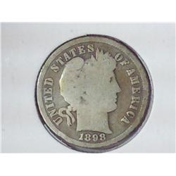 1898 Barber Dime
