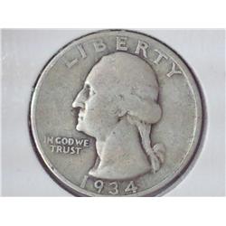 1934-D Washington Quarter