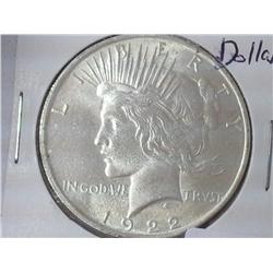 1922 Peace Silver Dollar (UNC)