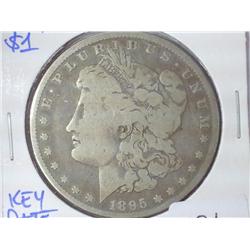 1895-O Morgan Silver Dollar (Key Date)