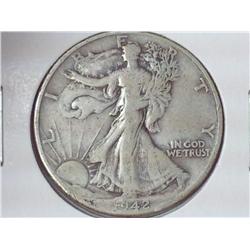 1942-D Walking Liberty Half Dollar