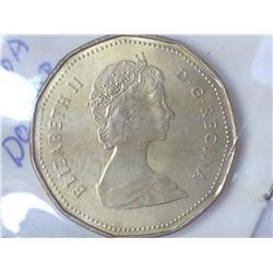 1987 Canada Loon Dollar (UNC)