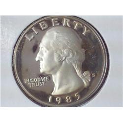 1985-S Washington Quarter Proof