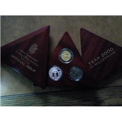 Italian 2000 III Millennium 3 Medal Set