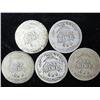 Image 2 : 5 Assorted Barber Dimes