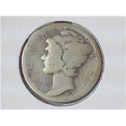 1917-S Mercury Dime