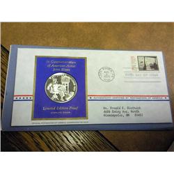 American Artist John  Sloan FDC W/1Oz. Sterling Md