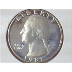 1981-S Washington Quarter Proof
