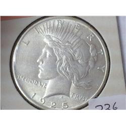 1925 Peace Silver Dollar (UNC)