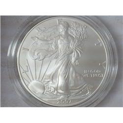 2007-W American Silver Eagle Burnished Die UNC