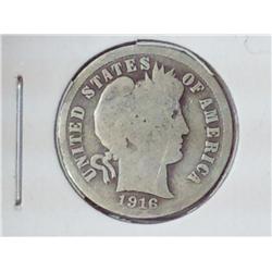 1916 Barber Dime
