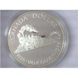1986 Canada Dollar Vancouver .500 Silver ProofLike
