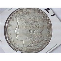 1921 Morgan Silver Dollar