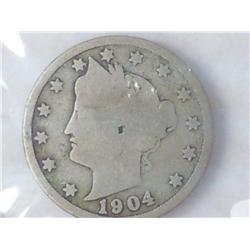 1904 Liberty "V" Nickel