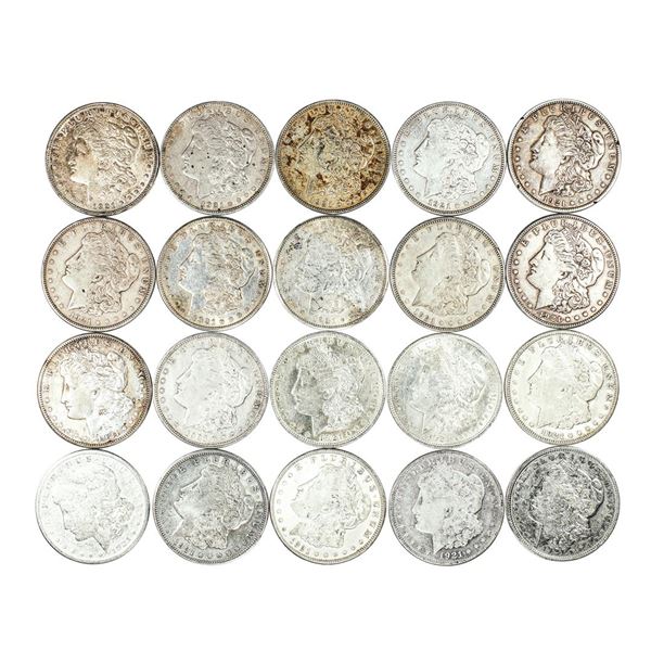 Lot of (20) 1921 Morgan Silver Dollar Coins Culls