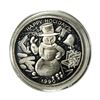 Image 1 : 1990 Happy Holidays 1 Ounce .999 Fine Silver Round