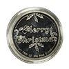 Image 2 : 1990 Happy Holidays 1 Ounce .999 Fine Silver Round