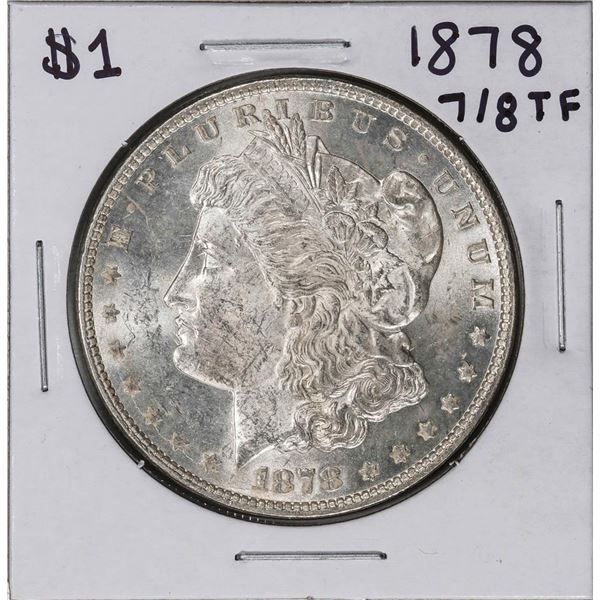 1878 7/8TF $1 Morgan Silver Dollar Coin