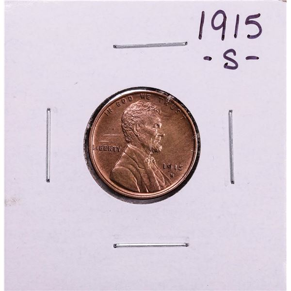 1915-S Lincoln Wheat Cent Coin