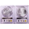Image 2 : Lot of (2) 2021 Type 1 & 2 $1 American Silver Eagle Coins PCGS MS69