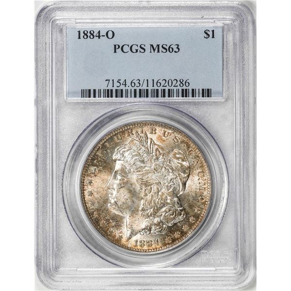 1884-O $1 Morgan Silver Dollar Coin PCGS MS63