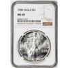 Image 1 : 1988 $1 American Silver Eagle Coin NGC MS69